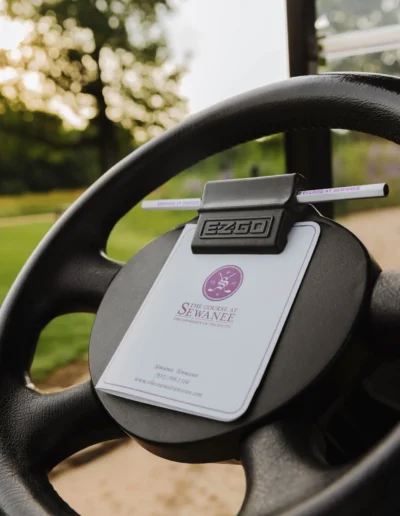 golf cart scorecard course at sewanee